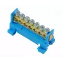 PAWBOL E.4023 matala riviliitin 7-napainen sininen 4mm² 24A 450V