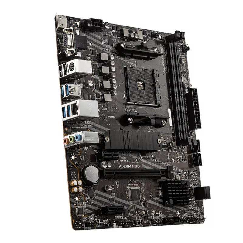 PCBuilder AMD Ryzen 5 5600X LEVEL UP Core Upgrade Kit -päivityspaketti, MSI A520M Micro-ATX, 16 GB DDR4 3600 MHz
