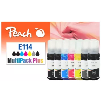 Peach 321707 Standard Yield musteentäyttöpullosarja 70 ml 7 kpl:n pakkaus