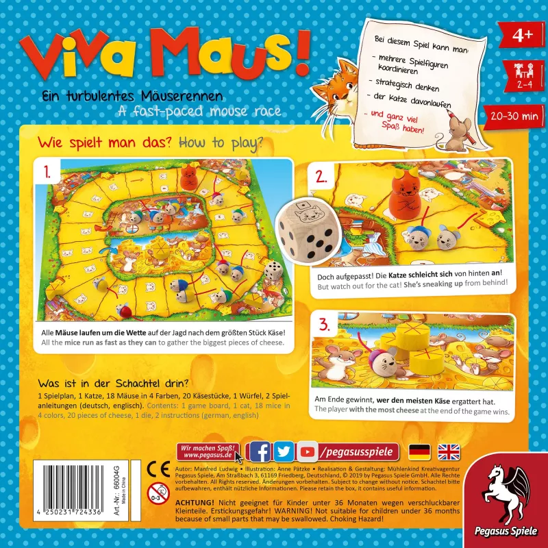 Pegasus Spiele Viva Maus! korttipeli