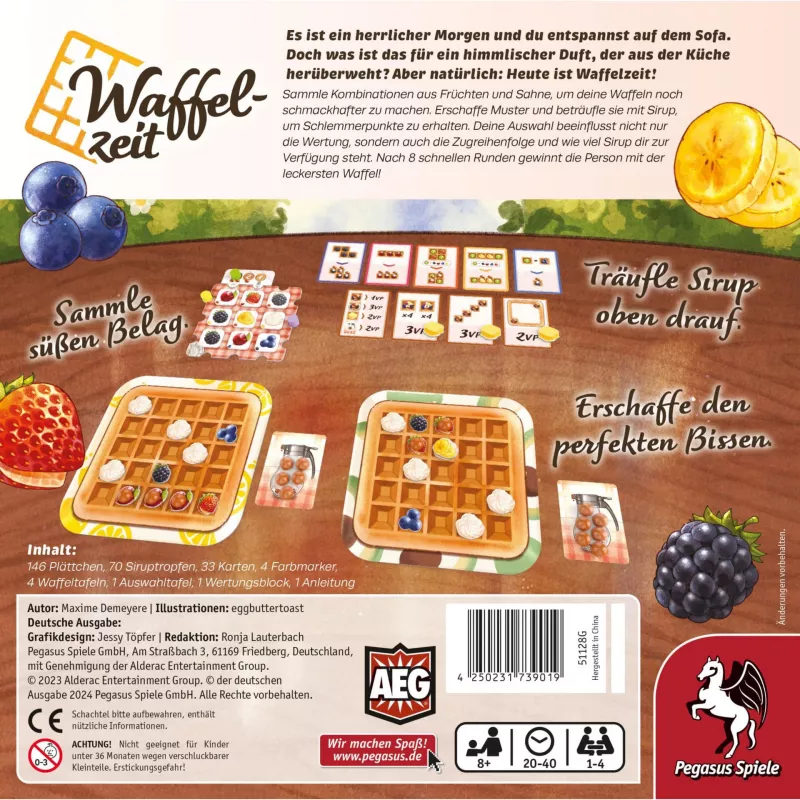 PEGASUS 51128G Waffelzeit vohvelirauta