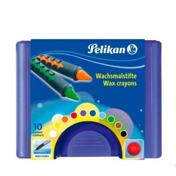 Pelikan K12 väriliidut 10 väriä pahkirasiassa 723155