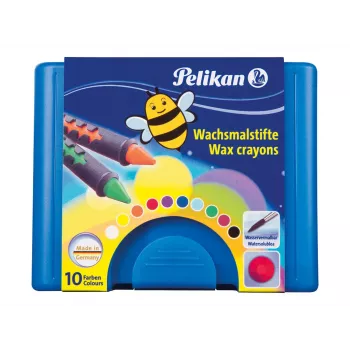 Pelikan K12 väriliidut 10 väriä pahkirasiassa 723155