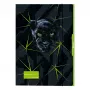 Pelikan Panther piirustuskansio DIN A3, tukeva kartonki, UV-korkakiilto, musta Panther-grafiikalla, 1 kpl 300004010