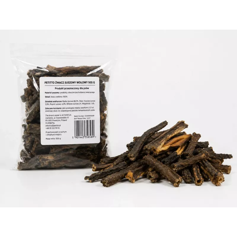 PETITTO kuivattu naudanliha puruluu 500 g