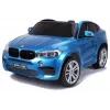 PETMEX akkukäyttöinen lastenauto BMW X6M sininen maalattu
