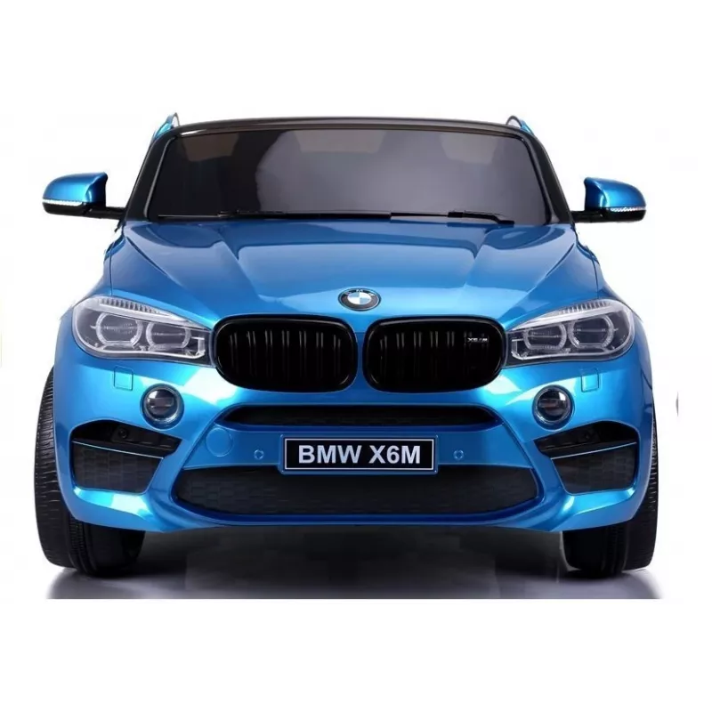 PETMEX akkukäyttöinen lastenauto BMW X6M sininen maalattu