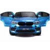 PETMEX akkukäyttöinen lastenauto BMW X6M sininen maalattu