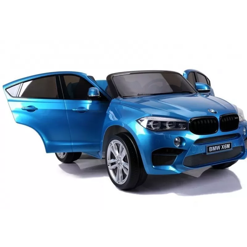 PETMEX akkukäyttöinen lastenauto BMW X6M sininen maalattu