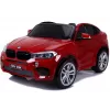 PETMEX akkukäyttöinen auto uusi BMW X6M SUV LED-valot MP3 punainen maalattu