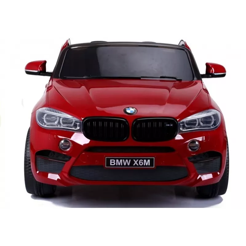 PETMEX akkukäyttöinen auto uusi BMW X6M SUV LED-valot MP3 punainen maalattu