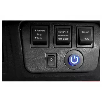 PETMEX paristokäyttöinen Jeep HP012 lapsille LED-valoilla ja MP3, musta