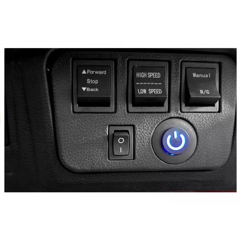 PETMEX paristokäyttöinen Jeep HP012 lapsille LED-valoilla ja MP3, musta