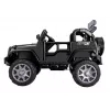 PETMEX paristokäyttöinen Jeep HP012 lapsille LED-valoilla ja MP3, musta