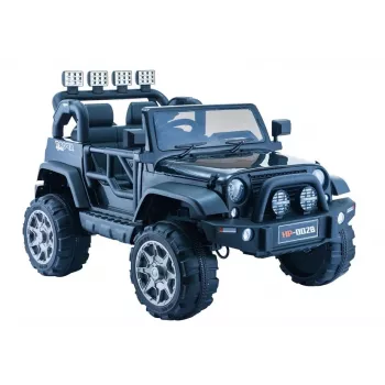 PETMEX paristokäyttöinen Jeep HP012 lapsille LED-valoilla ja MP3, musta