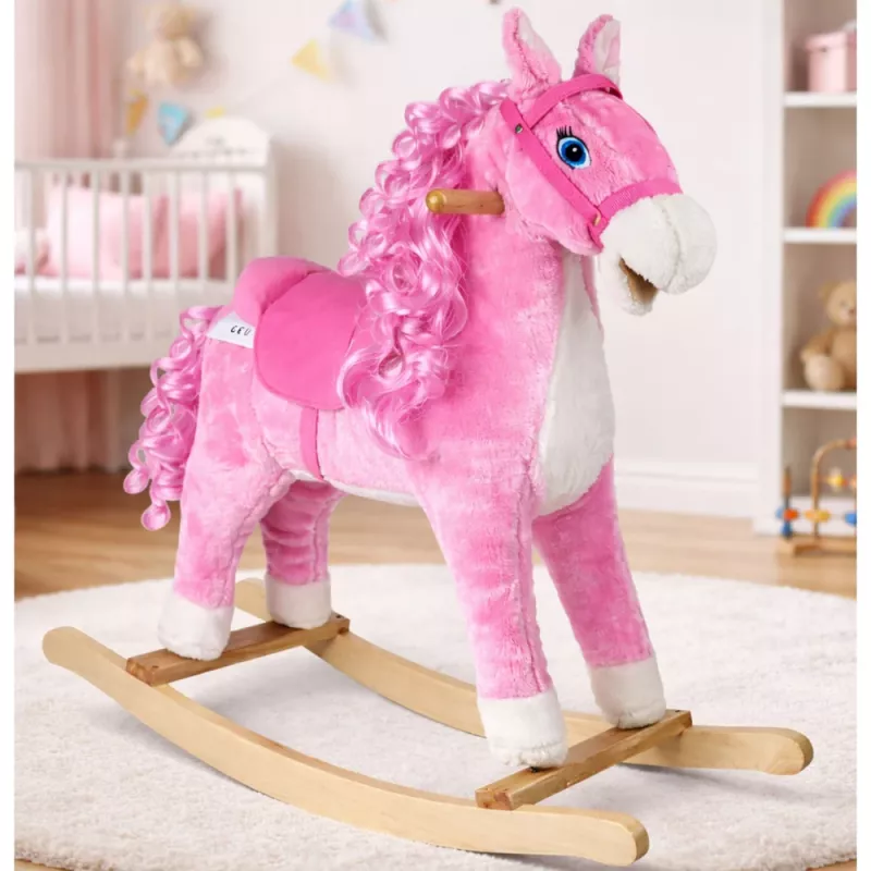 PETMEX keinuhevonen pinkki 74 cm 2255