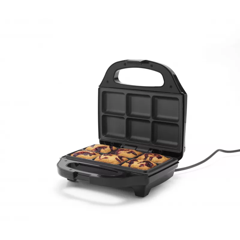 Petra PT5921DEKF Cake Maker – 7 minikakkua/cupcakea/donitsia, 700W, tarttumaton, musta