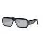 PHILIPP PLEIN MAN SPP150-670703 aurinkolasit suorakaiteen muotoinen musta kehys harmaat linssit 67/11/145 mm