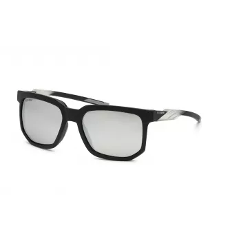 PHILIPP PLEIN MAN aurinkolasit SSP011-56U28W musta asetaattikehys, neliömäinen, harmaat linssit 56/18/135 mm