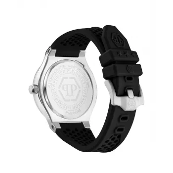 Philipp Plein miesten automaattinen skeleton-kello PWUFA0125 44 mm musta silikoni