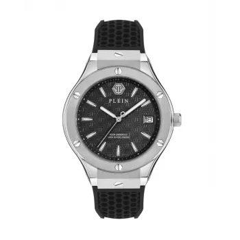 Philipp Plein miesten automaattinen skeleton-kello PWUFA0125 44 mm musta silikoni