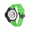Philipp Plein miesten automaattinen kello PWPFA0624 46mm ruostumaton teräs musta silikoni