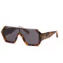 Philipp Plein miesten aurinkolasit SPP047990728 - musta asetaattikehys, harmaat polykarbonaattilinssit, UV400-suoja