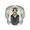 Philipp Plein miesten kello PWPMA0324 43mm musta skeleton-kellotaulu silikoniranneke