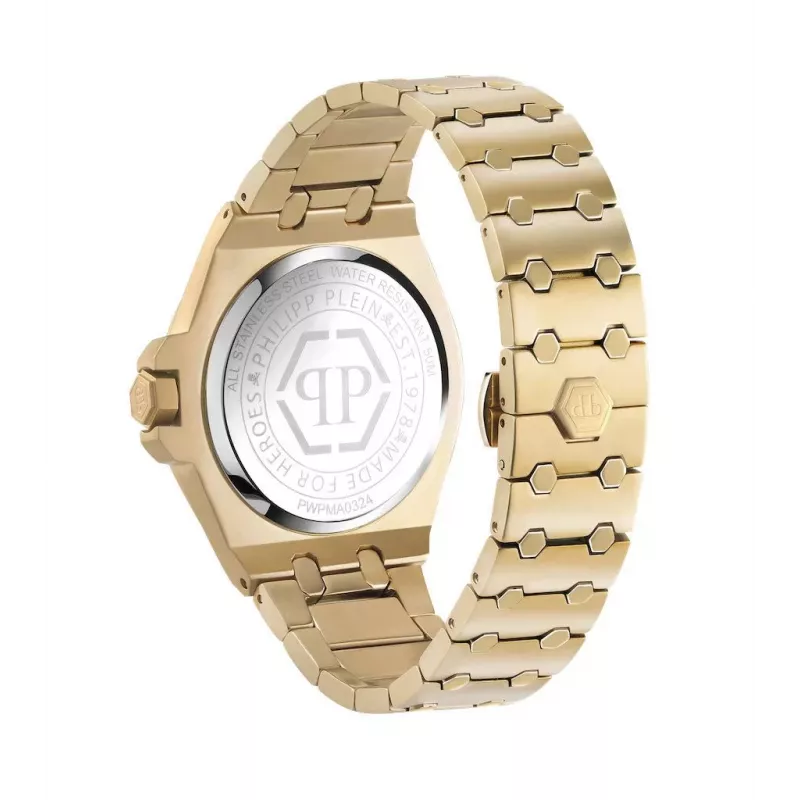 Philipp Plein miesten kello PWPMA0324 43mm musta skeleton-kellotaulu silikoniranneke