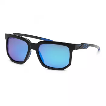 Philipp Plein Sport miesten suorakaiteen muotoiset aurinkolasit SSP011-56Z42Z - mustat kehykset harmaat linssit 56/18/135 mm