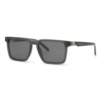 Philipp Plein Sport miesten aurinkolasit SSP034-566S8M musta/harmaa suorakaiteen muotoinen peilatut