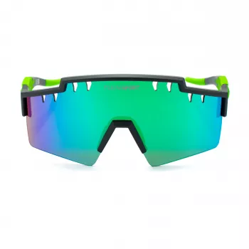 PHILIPP PLEIN SPORT SSP001-99U28V miesten aurinkolasit - mustat kehykset, harmaat linssit, kilpimuoto