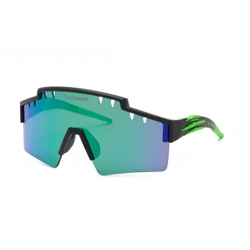 PHILIPP PLEIN SPORT SSP001-99U28V miesten aurinkolasit - mustat kehykset, harmaat linssit, kilpimuoto