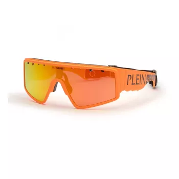 PHILIPP PLEIN SPORT SSP007-99B55A miesten aurinkolasit - musta kehys, harmaat linssit, UV400