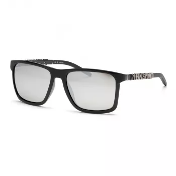 PHILIPP PLEIN SPORT SSP013-58Z42Z miesten aurinkolasit - musta asetaattikehys, harmaat polykarbonaattilinssit, 58/17/145 mm