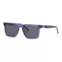 Philipp Plein Sport SSP034-5604AL miesten suorakaiteen muotoiset aurinkolasit - musta kehys harmaat linssit 56/18/145 mm