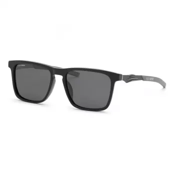 PHILIPP PLEIN SPORT SSP038-57700P miesten polarisoidut aurinkolasit, musta kehys, harmaat linssit, 57/18/145 mm