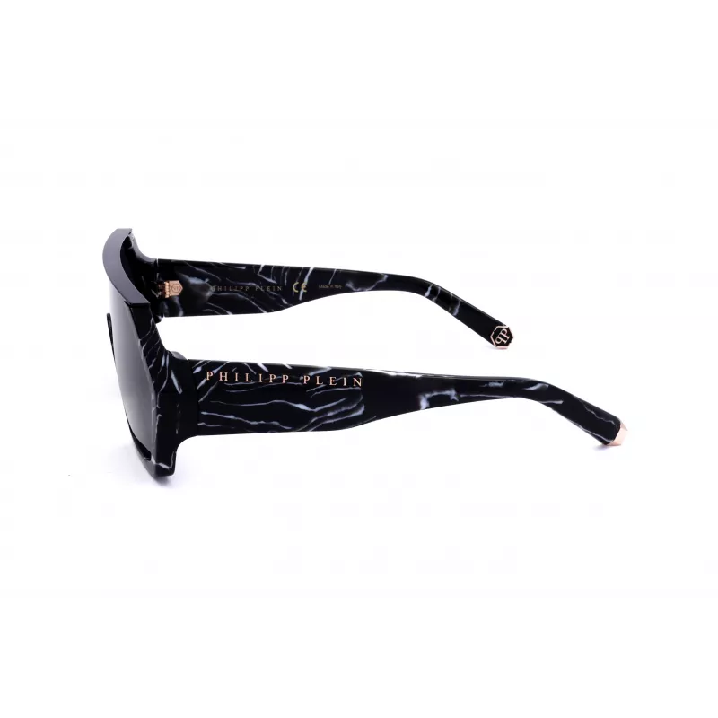 Philipp Plein SPP047-0Z21 miesten aurinkolasit musta kehys harmaat linssit 99mm