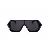 Philipp Plein SPP047-0Z21 miesten aurinkolasit musta kehys harmaat linssit 99mm