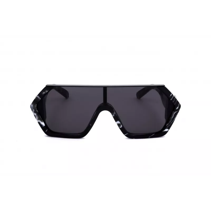 Philipp Plein SPP047-0Z21 miesten aurinkolasit musta kehys harmaat linssit 99mm