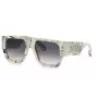 PHILIPP PLEIN SPP094M5409YL miesten aurinkolasit - asetaattikehys, harmaat linssit, 54/18/145 mm