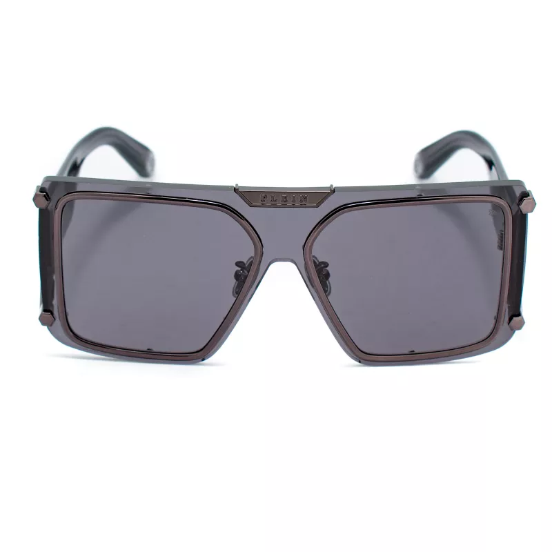 Philipp Plein SPP096M990I86 miesten aurinkolasit Pilot Aviator metalli musta harmaa liukuväri UV400 99 mm