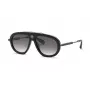 PHILIPP PLEIN SPP151V57700Y miesten aurinkolasit - musta asetaattikehys, harmaat polykarbonaattilinssit, 57 mm