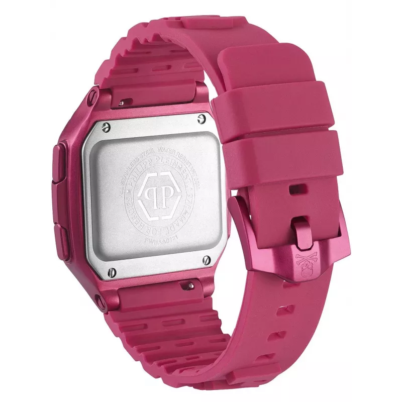 Philipp Plein The $keleton automaattikello unisex PWHAA0121 47mm musta silikoni