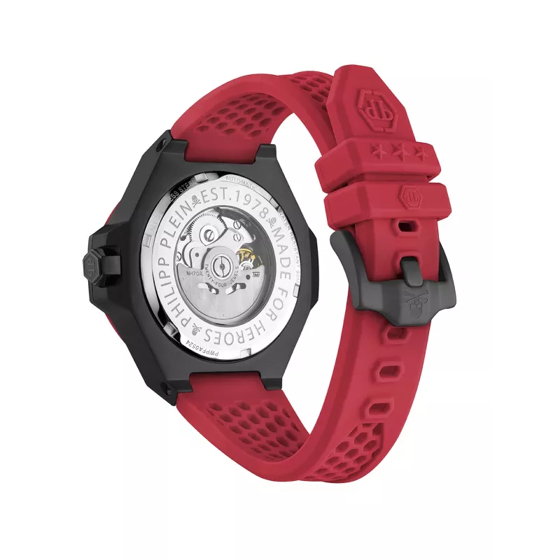 Philipp Plein The $kull King miesten kvartsikello PWPFA0524 44 mm musta silikoni