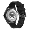 Philipp Plein The Skeleton automaattikello miesten PWRAA0923 42mm musta silikoni