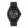 Philipp Plein The Skeleton automaattikello miesten PWRAA0923 42mm musta silikoni