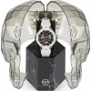 Philipp Plein The Skeleton miesten automaattikello PWPFA0724 46 mm musta silikoni
