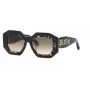 Philipp Plein naisten aurinkolasit SPP098M530700 - musta asetaattikehys, harmaat linssit, 53 mm