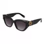 Philipp Plein naisten aurinkolasit SPP140M510700 - musta kehys, harmaat linssit, 51 mm